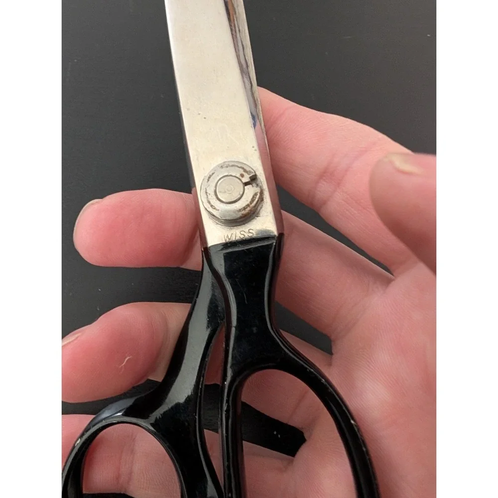 Vintage WISS Pinking Shears Scissors‎ Sewing Rare VG C B 7 CB7 USA 7 1/2